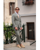 Κοστούμι Black Papigion χακί SLIM FIT