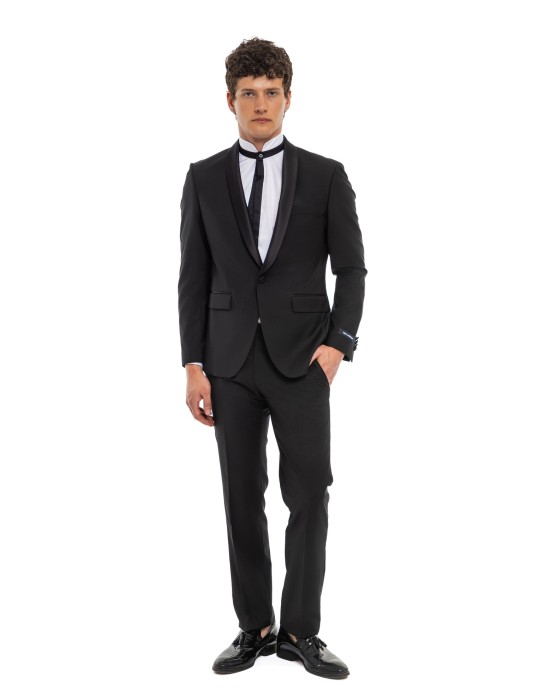 Κοστούμι Karl Lagerfeld μαύρο SLIM FIT