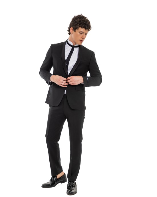 Κοστούμι Karl Lagerfeld μαύρο SLIM FIT