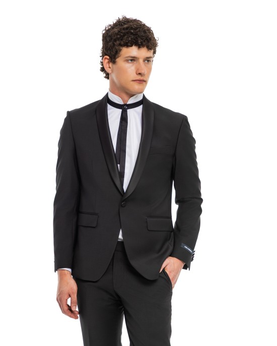 Κοστούμι Karl Lagerfeld μαύρο SLIM FIT
