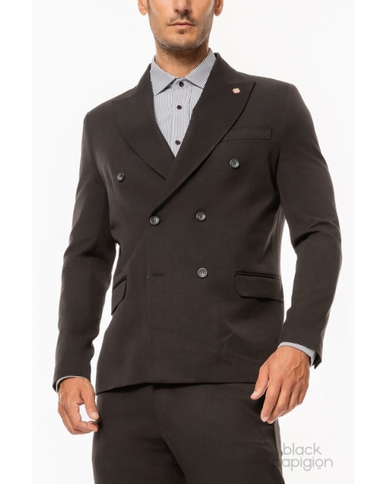 Κοστούμι Over/D μαύρο SLIM FIT