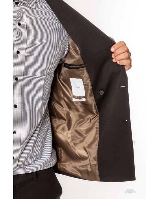 Κοστούμι Over/D μαύρο SLIM FIT