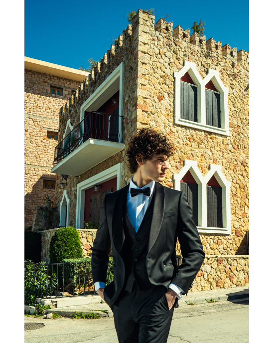 Κοστούμι Boss μαύρο SLIM FIT