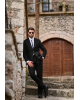 Κοστούμι 19V69 Italia Versace Abbigliamento Palermo μαύρο SLIM FIT