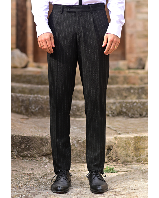 Κοστούμι 19V69 Italia Versace Abbigliamento Palermo μαύρο SLIM FIT