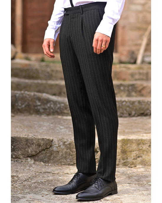 Κοστούμι 19V69 Italia Versace Abbigliamento Palermo μαύρο SLIM FIT