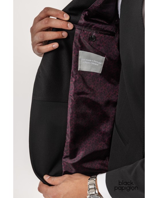 Κοστούμι Michael Kors Tuxedo Shawl μαύρο SLIM FIT