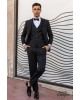 Κοστούμι Michael Kors Tuxedo Shawl μαύρο SLIM FIT