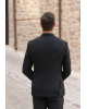 Κοστούμι Black Papigion μαύρο SLIM FIT