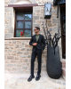 Κοστούμι Black Papigion μαύρο SLIM FIT