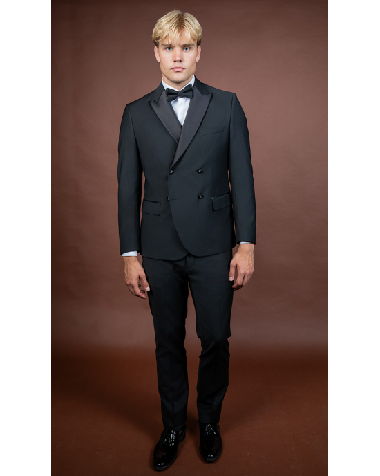 Κοστούμι 19V69 Italia Versace Abbigliamento Roma μαύρο SLIM FIT