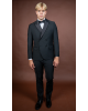 Κοστούμι 19V69 Italia Versace Abbigliamento Roma μαύρο SLIM FIT