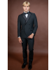 Κοστούμι 19V69 Italia Versace Abbigliamento Roma μαύρο SLIM FIT