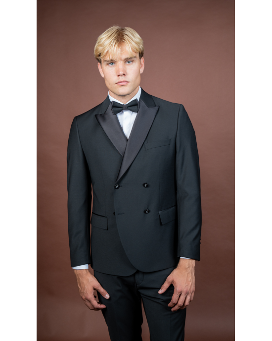 Κοστούμι 19V69 Italia Versace Abbigliamento Roma μαύρο SLIM FIT