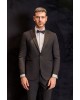 Κοστούμι Michael Kors Tuxedo Peak μαύρο SLIM FIT