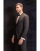 Κοστούμι Michael Kors Tuxedo Peak μαύρο SLIM FIT