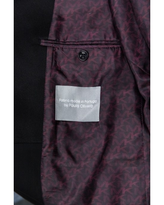 Κοστούμι Michael Kors Tuxedo Peak μαύρο SLIM FIT