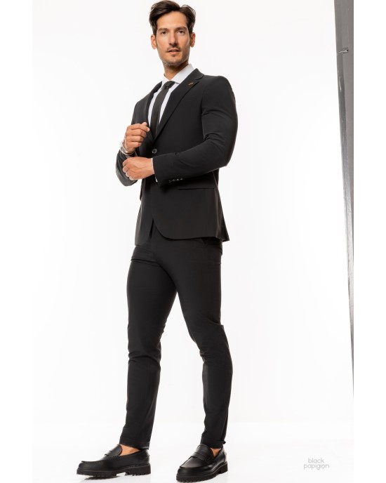 Κοστούμι Vittorio Azzuro μαύρο SLIM FIT