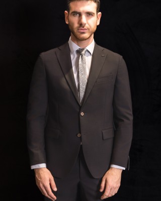 Κοστούμι Michael Kors Wool Blend μαύρο