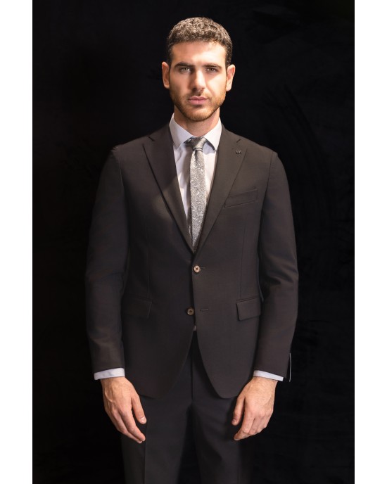 Κοστούμι Michael Kors Wool Blend μαύρο SLIM FIT