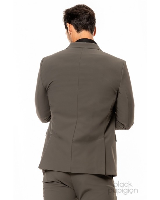 Κοστούμι Vittorio Azzuro λαδί SLIM FIT