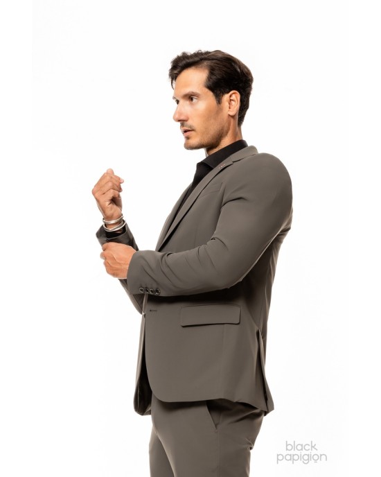 Κοστούμι Vittorio Azzuro λαδί SLIM FIT