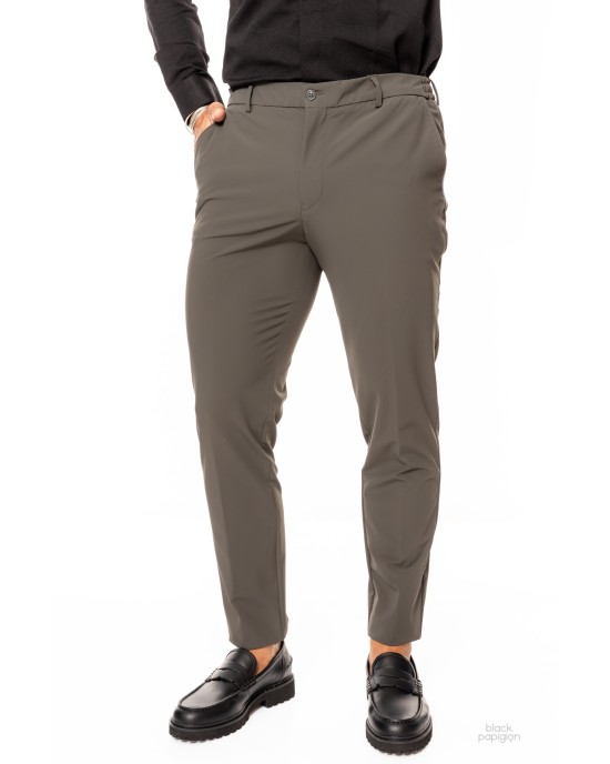 Κοστούμι Vittorio Azzuro λαδί SLIM FIT