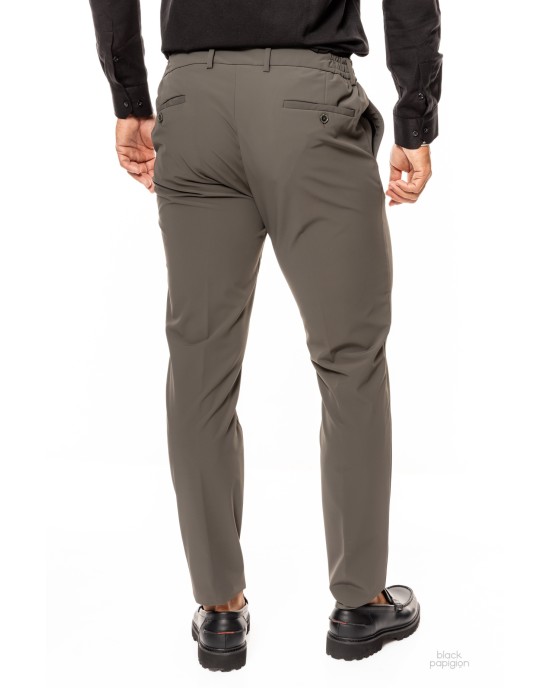 Κοστούμι Vittorio Azzuro λαδί SLIM FIT