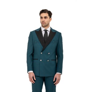 Κοστούμι 19V69 Italia Versace Abbigliamento Stefano πετρόλ Κοστούμι 19V69 Italia Versace Abbigliamento Stefano πετρόλ