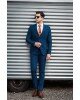 Κοστούμι Italian Job πετρόλ SLIM FIT