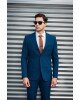 Κοστούμι Italian Job πετρόλ SLIM FIT