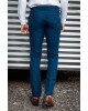 Κοστούμι Italian Job πετρόλ SLIM FIT