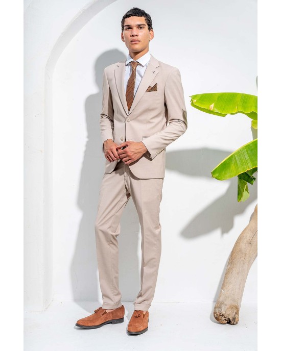 Κοστούμι Vittorio Dolce εκρού SLIM FIT