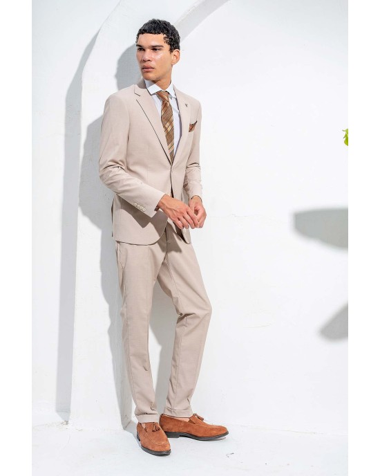 Κοστούμι Vittorio Dolce εκρού SLIM FIT