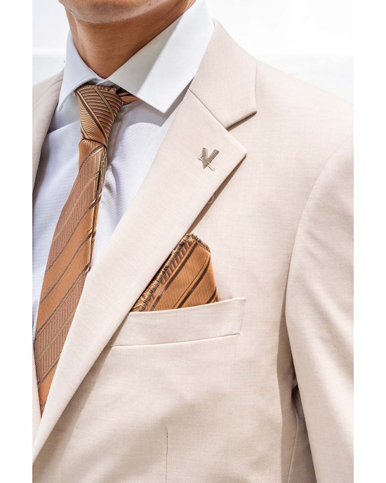 Κοστούμι Vittorio Dolce εκρού SLIM FIT