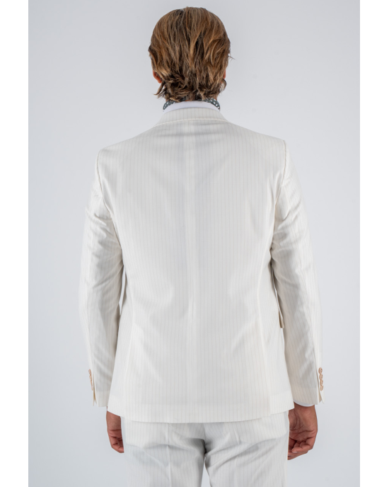 Κοστούμι Black Papigion Mandova λεύκο SLIM FIT