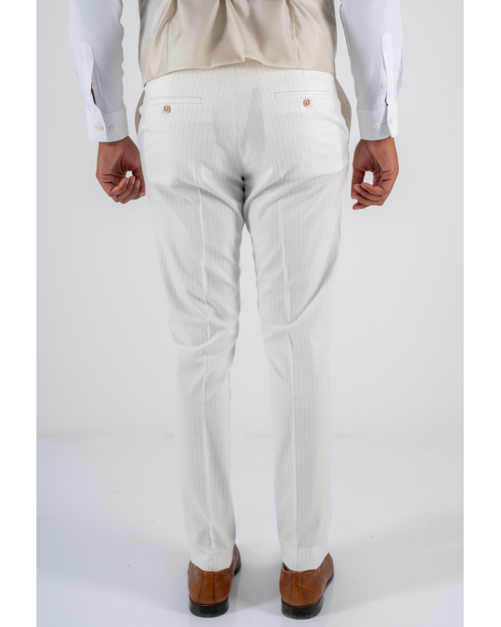 Κοστούμι Black Papigion Mandova λεύκο SLIM FIT