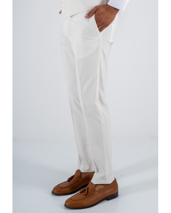 Κοστούμι Black Papigion Mandova λεύκο SLIM FIT