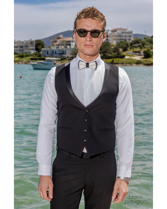 Κοστούμι 19V69 Italia Versace Abbigliamento Bruno Rolex άσπρο SLIM FIT