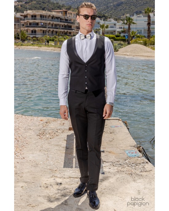 Κοστούμι 19V69 Italia Versace Abbigliamento Bruno Rolex άσπρο SLIM FIT