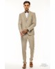 Κοστούμι Artisti Italiani μπεζ SLIM FIT