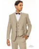 Κοστούμι Artisti Italiani μπεζ SLIM FIT