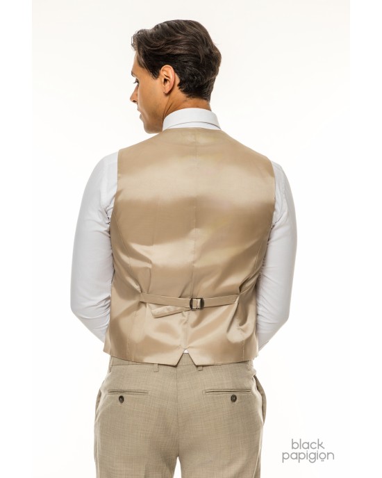 Κοστούμι Artisti Italiani μπεζ SLIM FIT