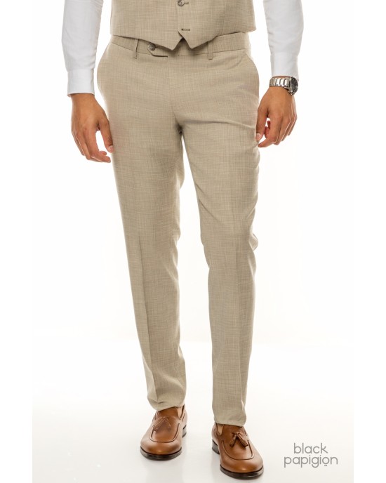 Κοστούμι Artisti Italiani μπεζ SLIM FIT