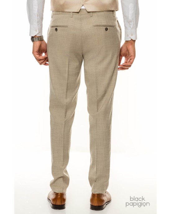 Κοστούμι Artisti Italiani μπεζ SLIM FIT