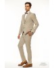 Κοστούμι Artisti Italiani μπεζ SLIM FIT