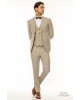 Κοστούμι Artisti Italiani μπεζ SLIM FIT