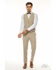 Κοστούμι Artisti Italiani μπεζ SLIM FIT