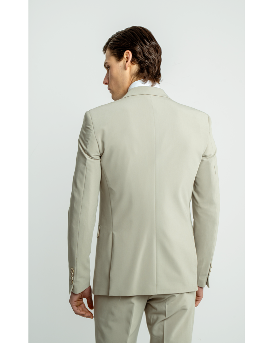 Κοστούμι Lexton μπεζ SLIM FIT