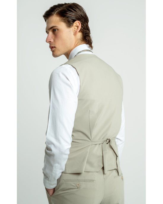 Κοστούμι Lexton μπεζ SLIM FIT